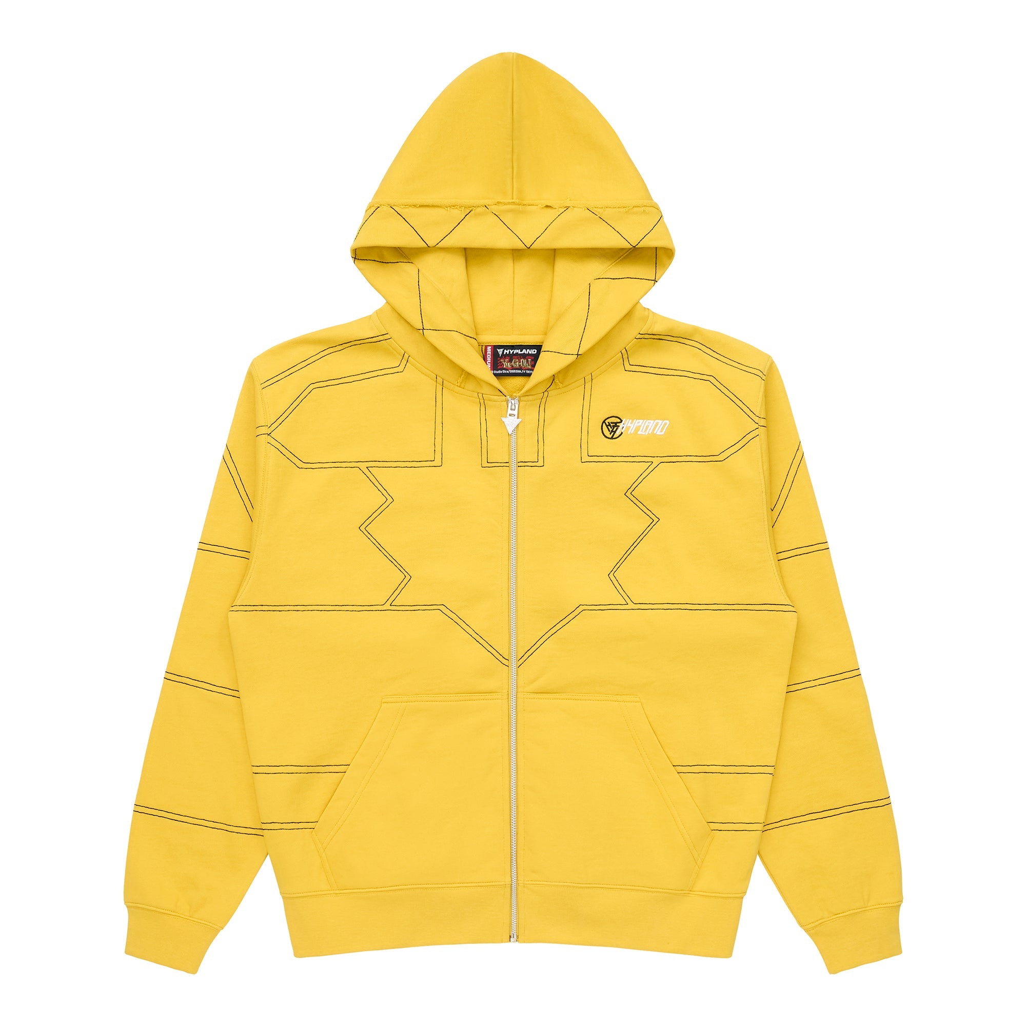 YUGIOH PUZZLE ZIP HOODIE (YELLOW)