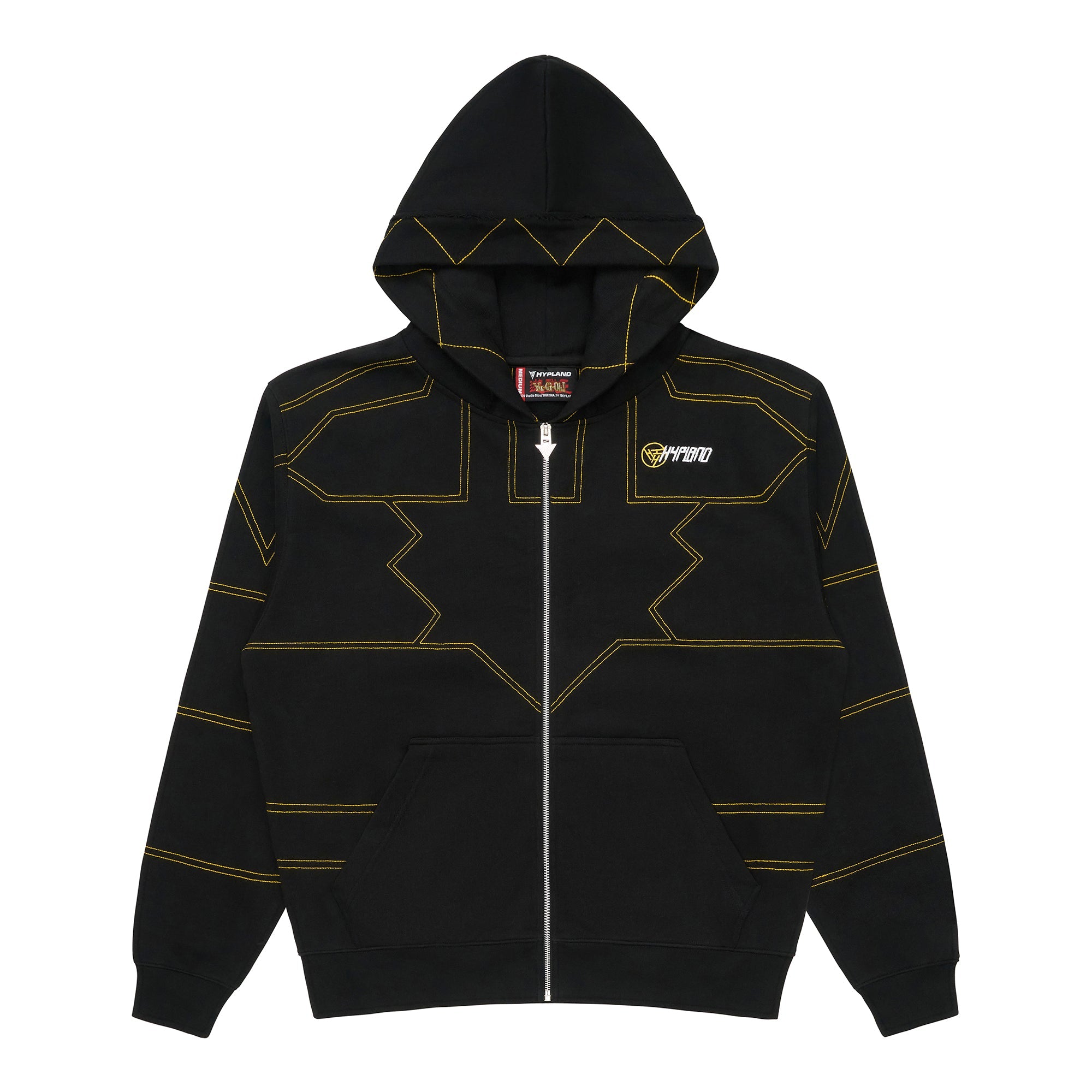 YUGIOH PUZZLE ZIP HOODIE (BLACK)