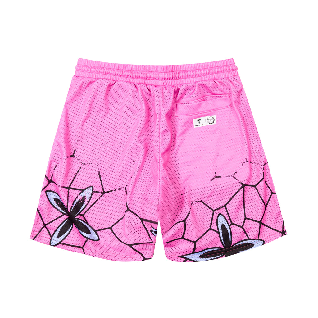 DEMON SLAYER DAKI MESH SHORTS (PINK)