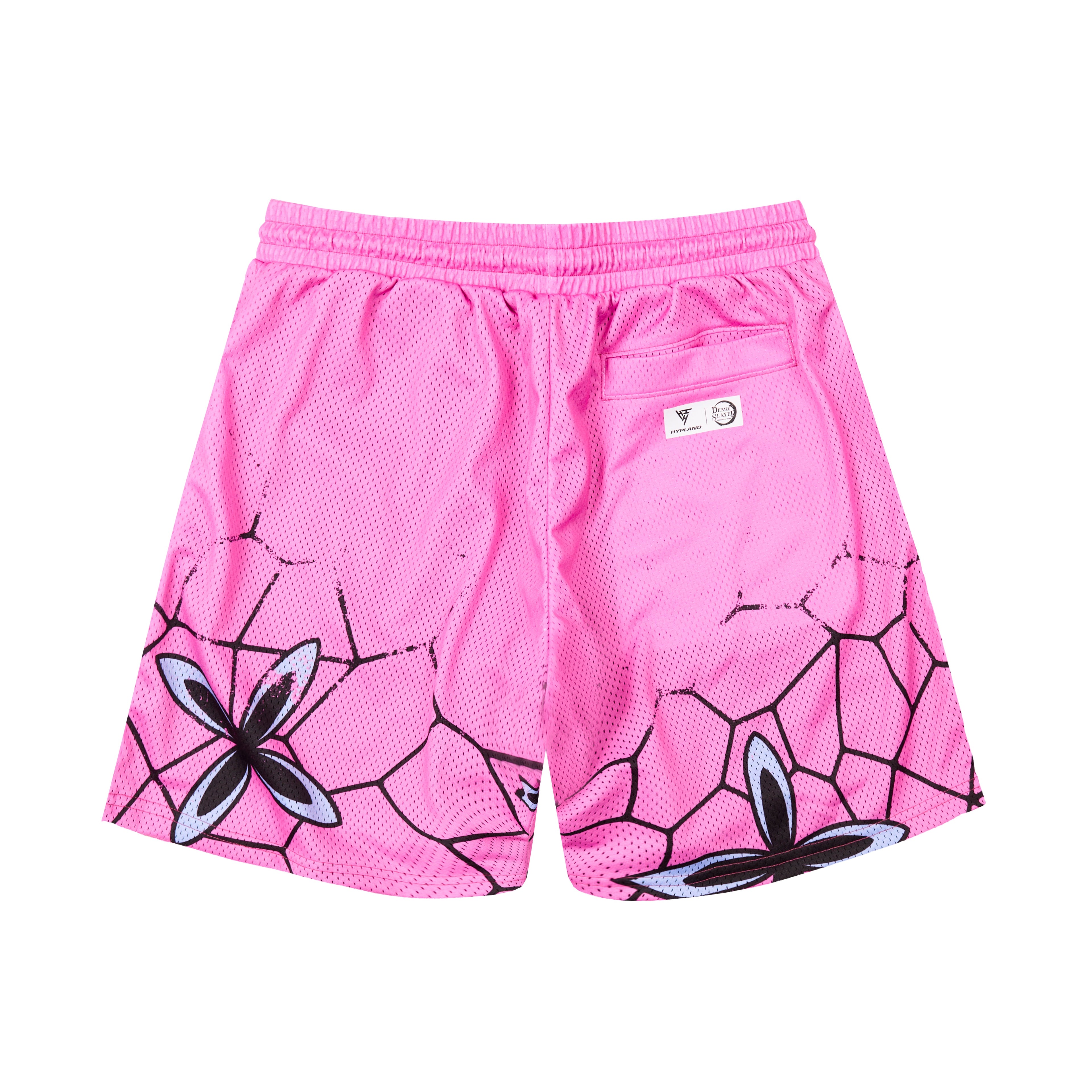 DEMON SLAYER DAKI MESH SHORTS (PINK)