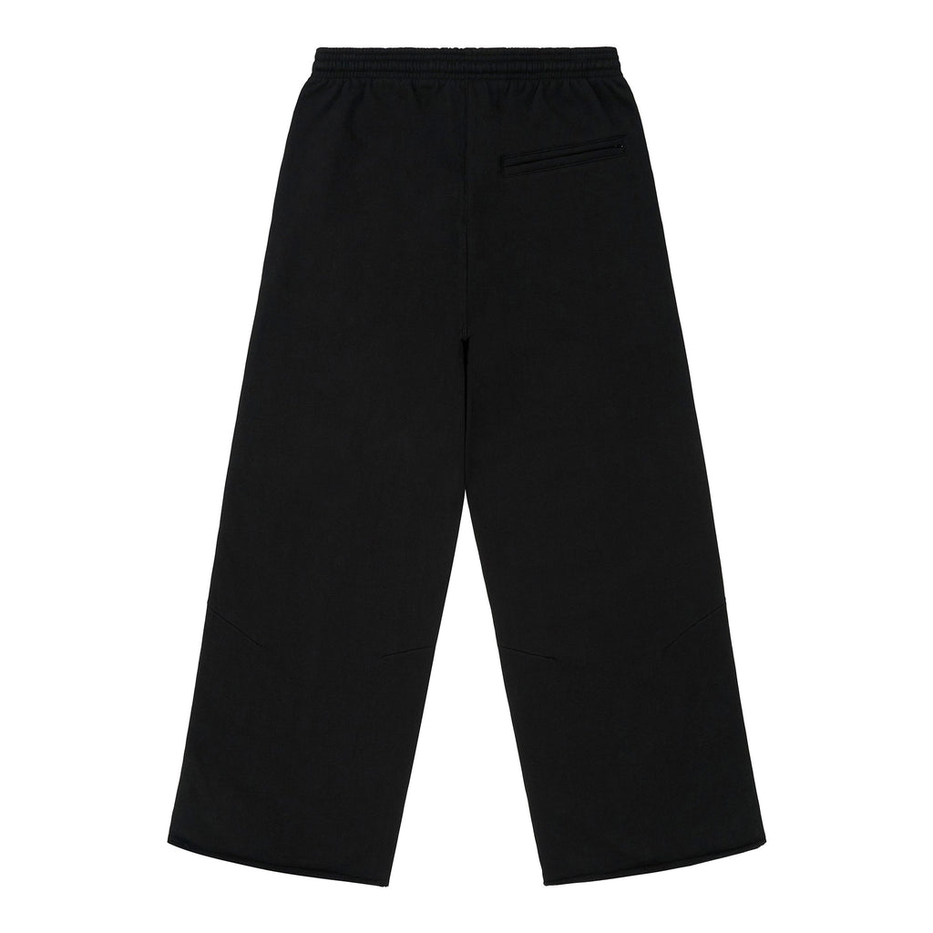 HYPLAND HEAVY WEIGHT PLEATED LOGO SWEAT PANTS (BLACK)