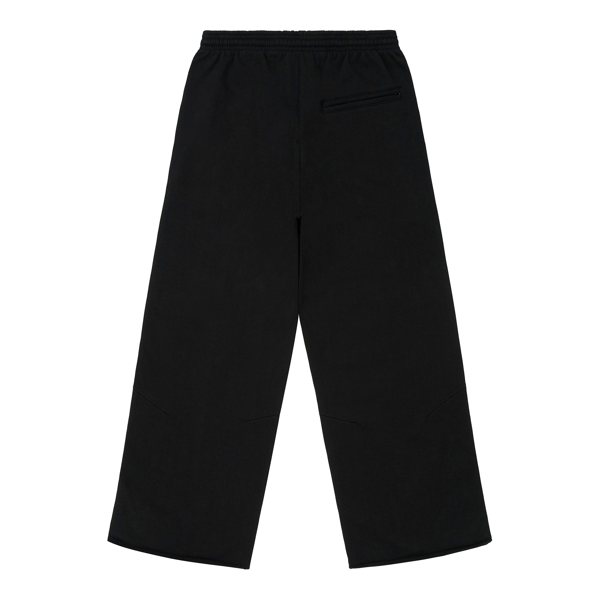 HYPLAND HEAVY WEIGHT PLEATED LOGO SWEAT PANTS (BLACK)