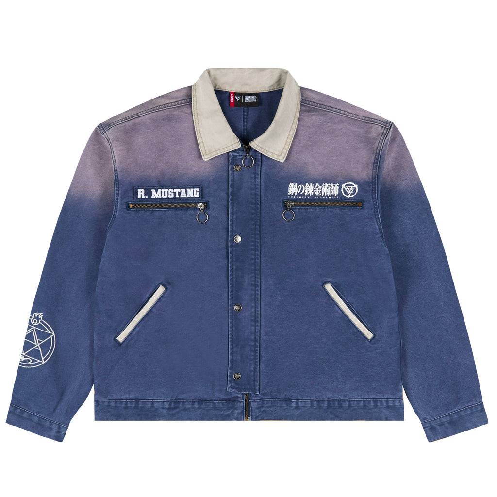 FMAB MUSTANG TRUCKER JACKET (NAVY) *PRE ORDER*