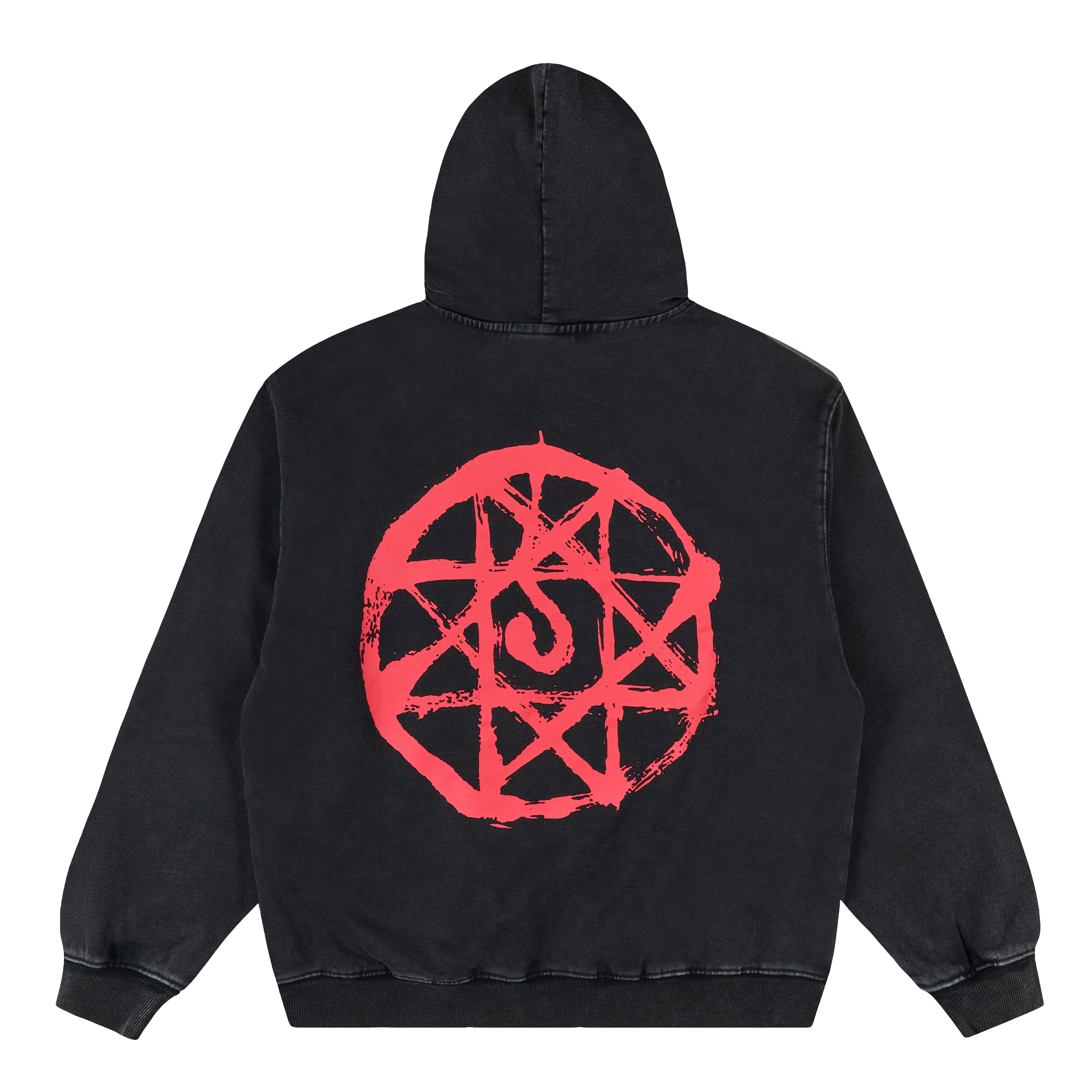 FMAB AL BLOOD SEAL HOODIE (WASHED BLACK) *PRE ORDER*