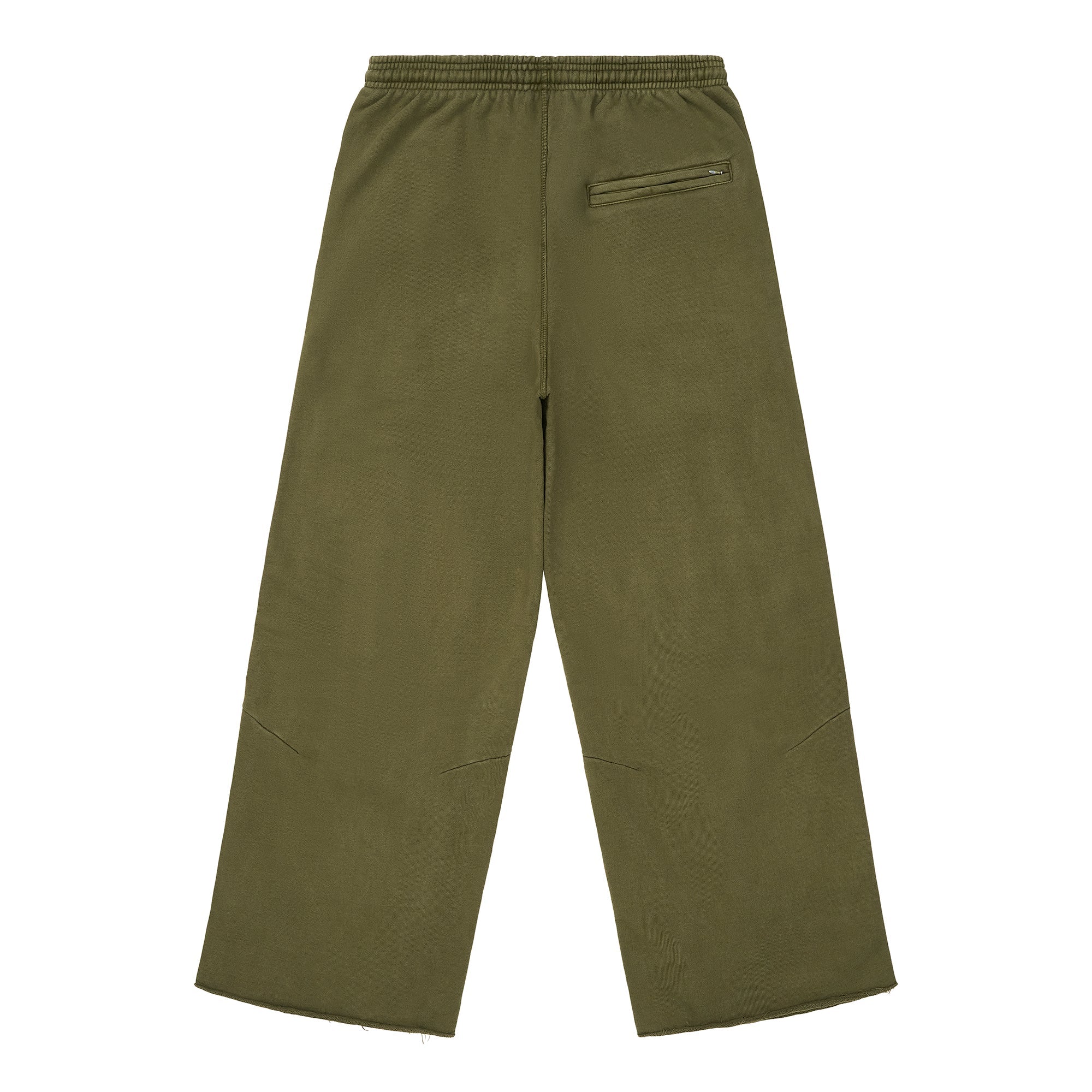 HYPLAND HEAVY WEIGHT PLEATED LOGO SWEAT PANTS (OLIVE)