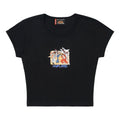 STREET FIGHTER WMNS RYU V KEN PENCIL BABY TEE (BLACK)
