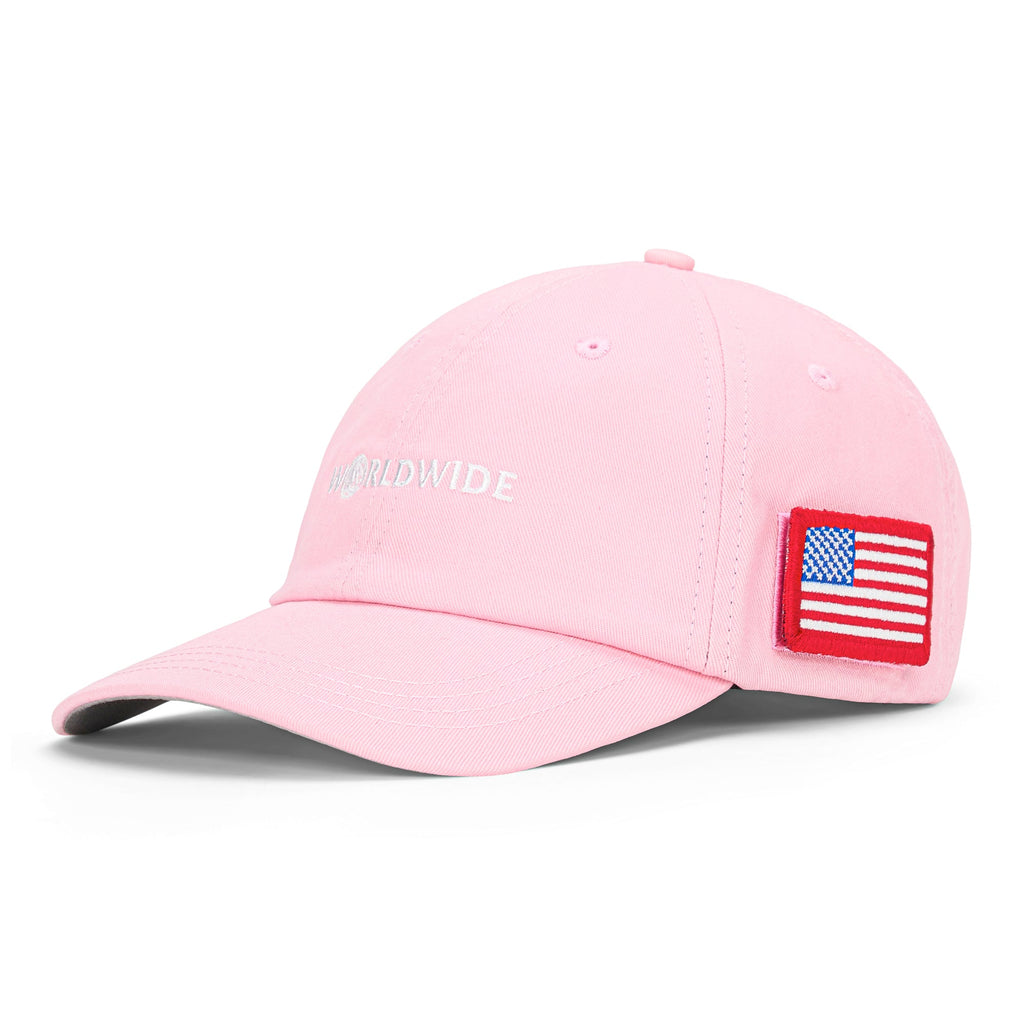 WORLDWIDE LOGO DAD CAP (PINK)