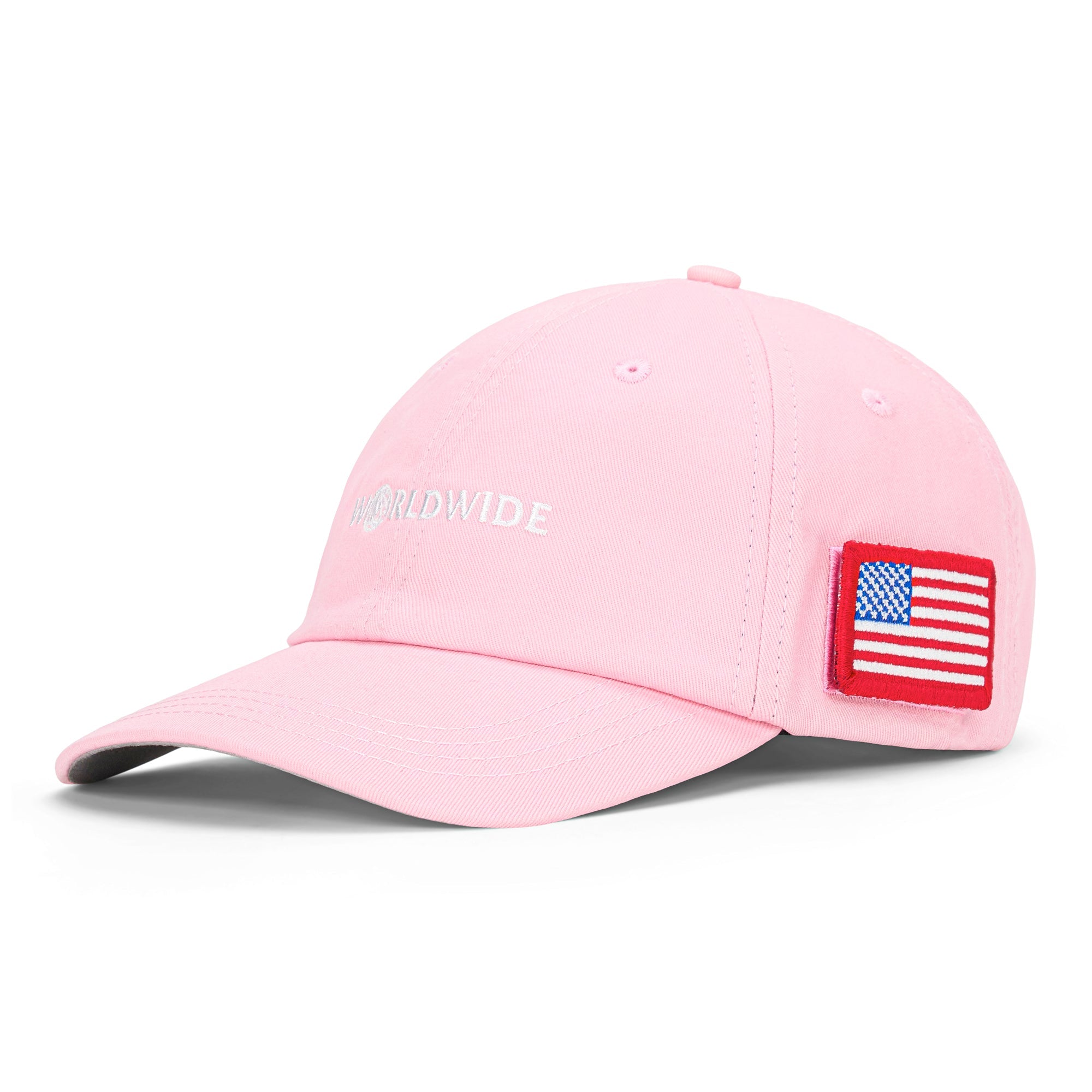 WORLDWIDE LOGO DAD CAP (PINK)