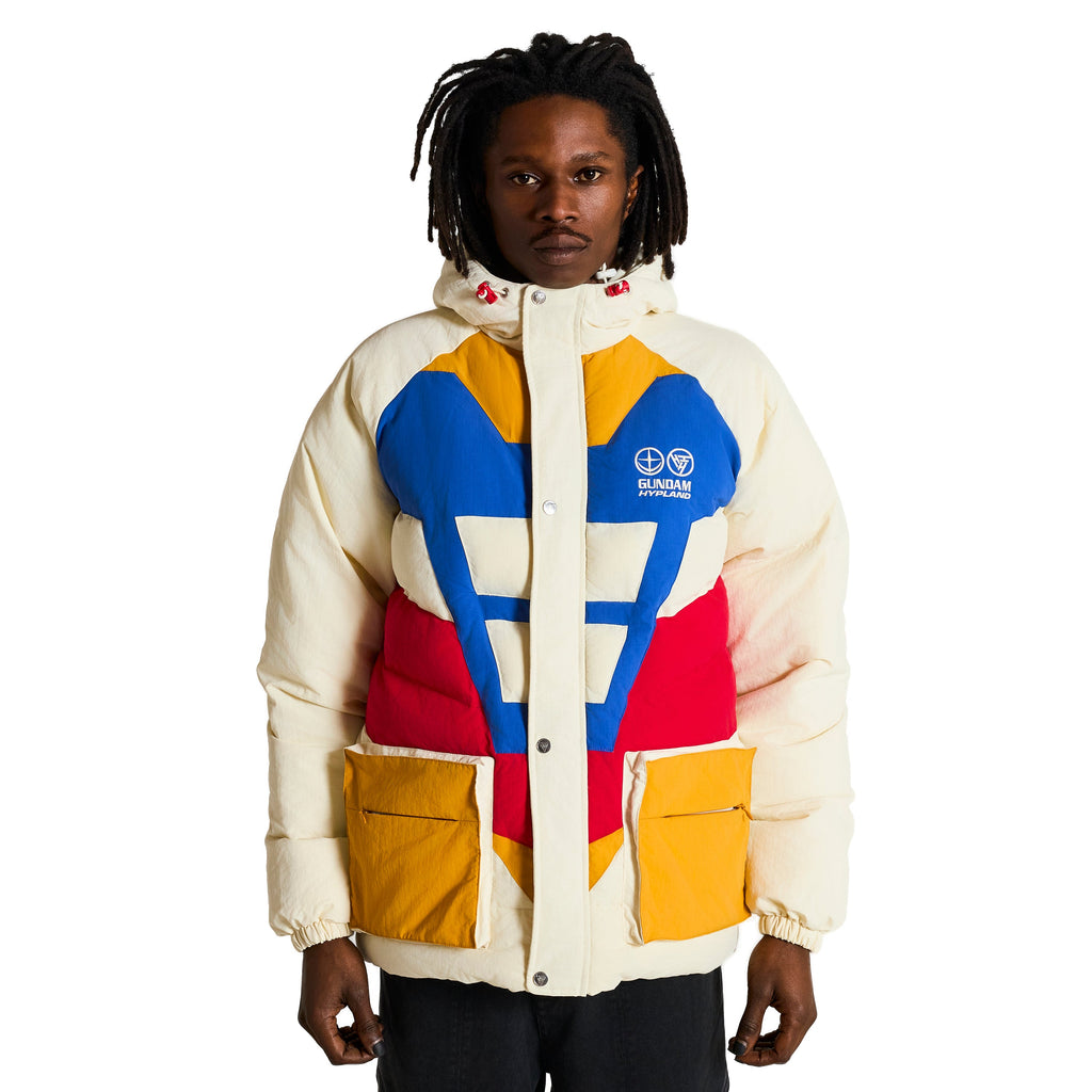 GUNDAM RX-78-2 REVERSIBLE PUFFER JACKET (WHITE)