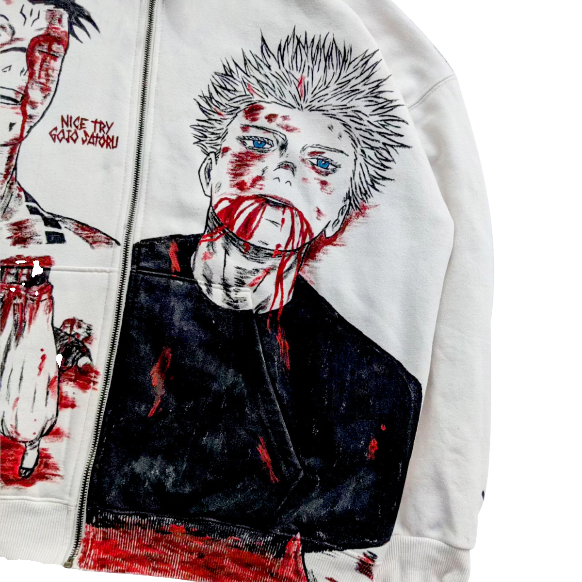 Jujutsu Kaisen Sukuna X Gojo Spray Painting Hoodie Pre-Order