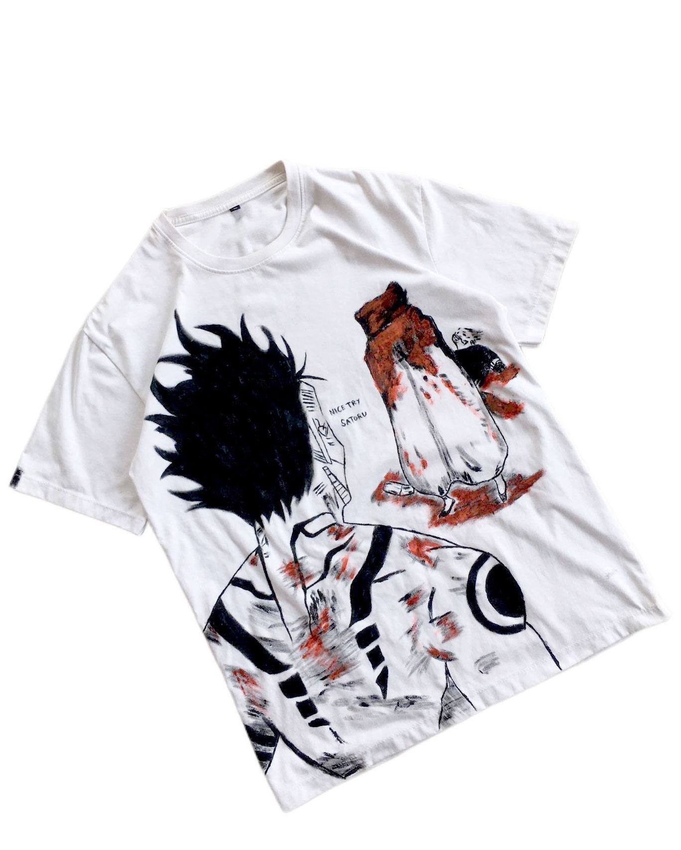 Jujutsu Kaisen Sukuna X Gojo Spray Painting T-Shirt Pre-Order