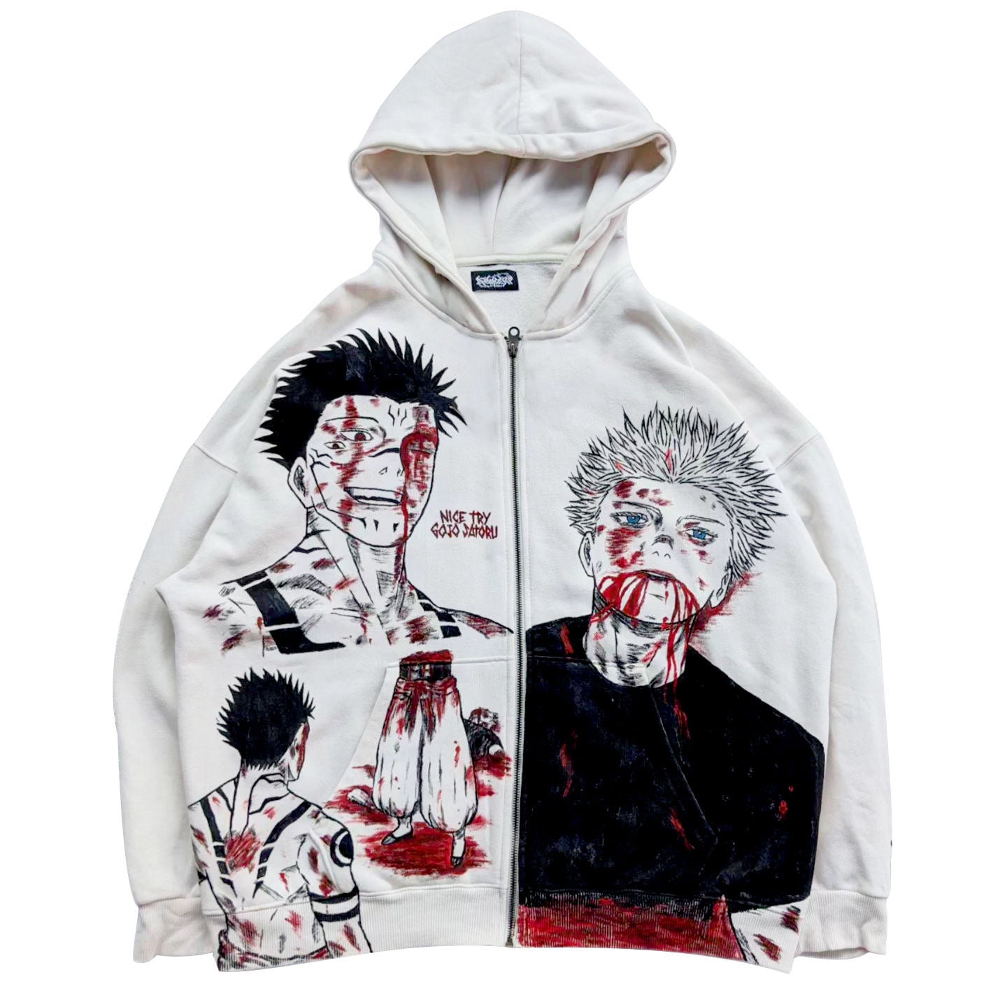 Jujutsu Kaisen Sukuna X Gojo Spray Painting Hoodie Pre-Order