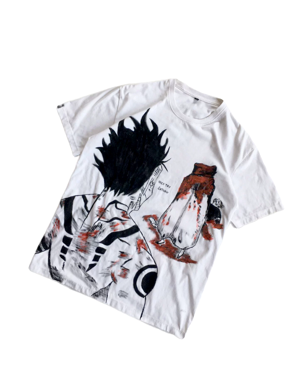 Jujutsu Kaisen Sukuna X Gojo Spray Painting T-Shirt Pre-Order