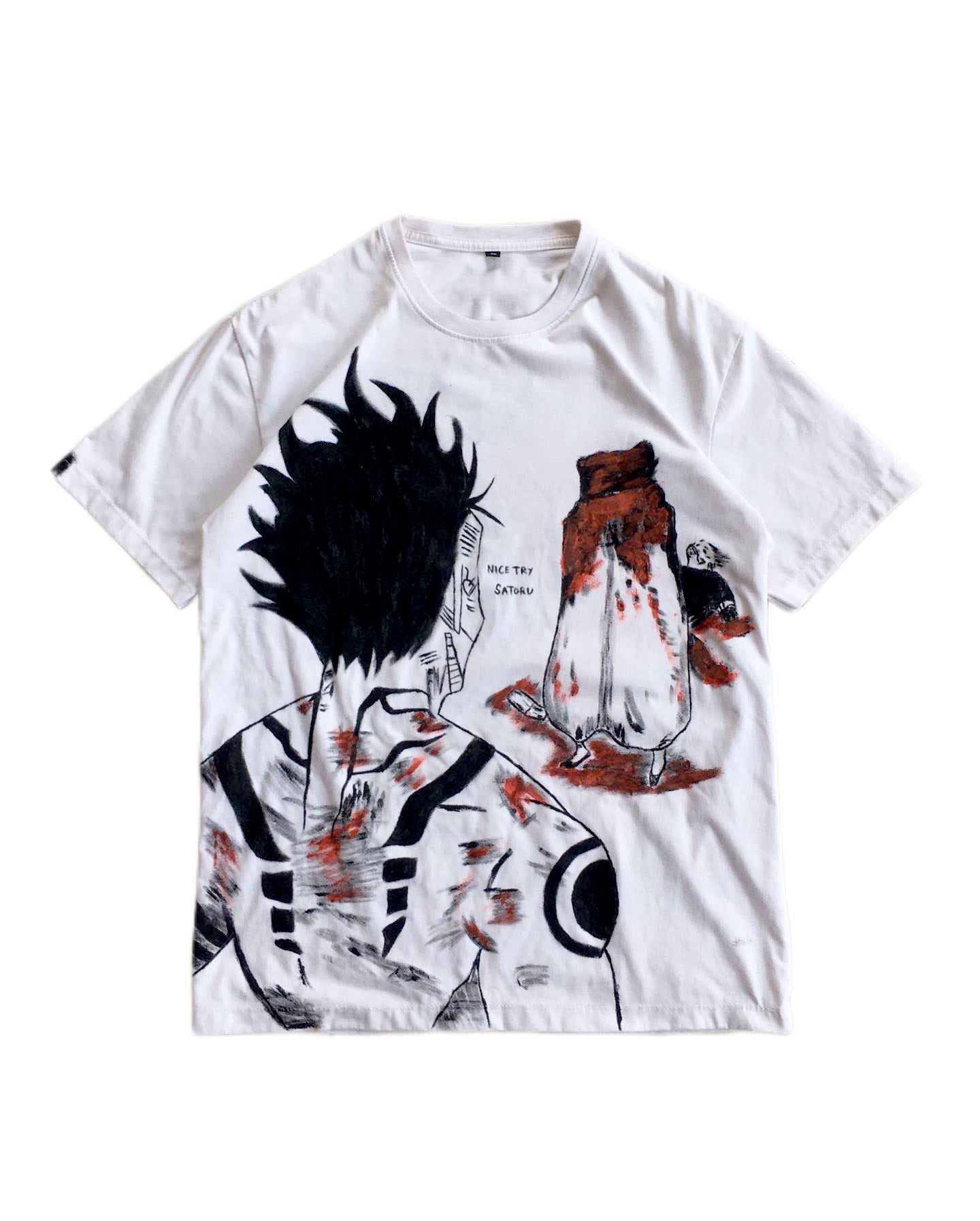 Jujutsu Kaisen Sukuna X Gojo Spray Painting T-Shirt Pre-Order