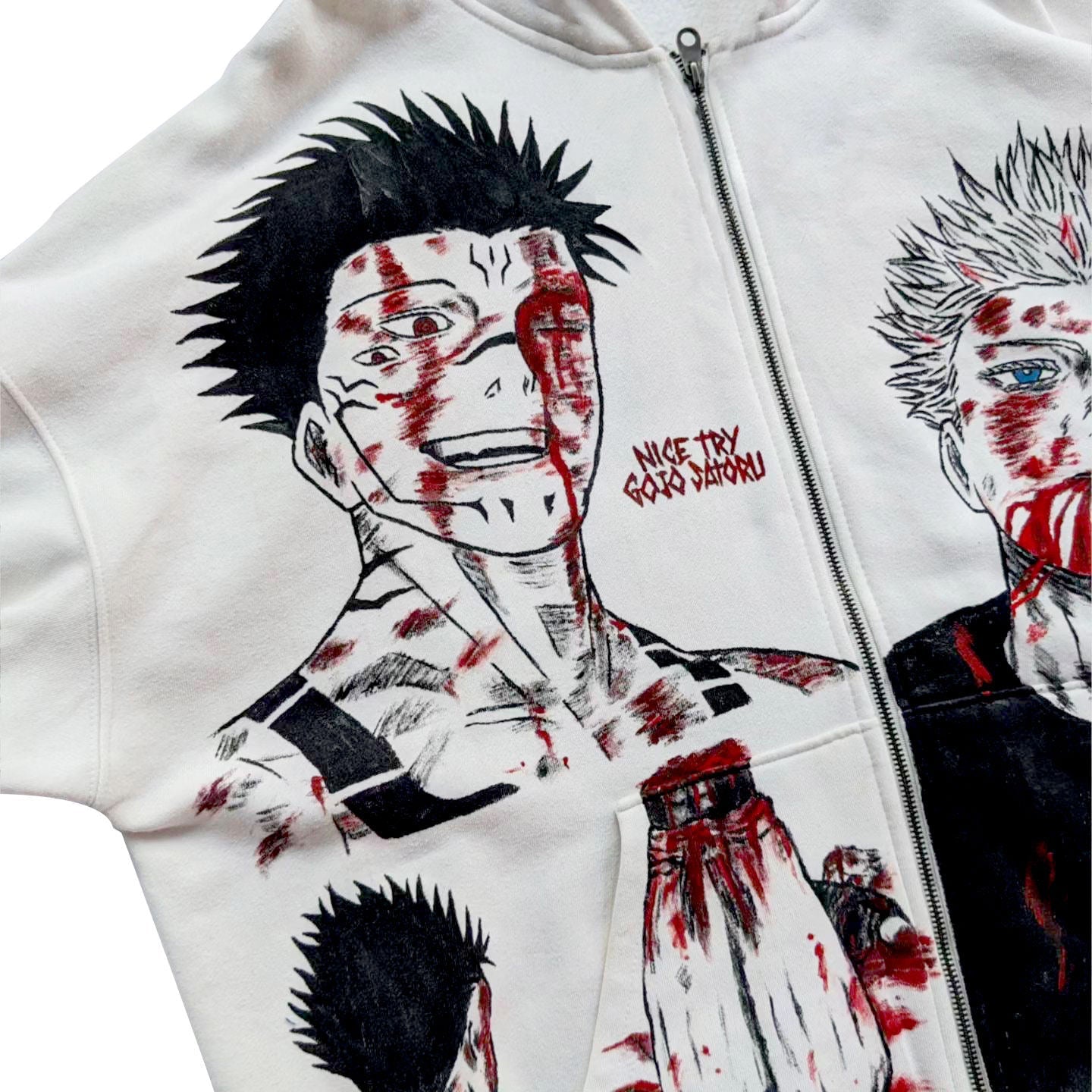 Jujutsu Kaisen Sukuna X Gojo Spray Painting Hoodie Pre-Order