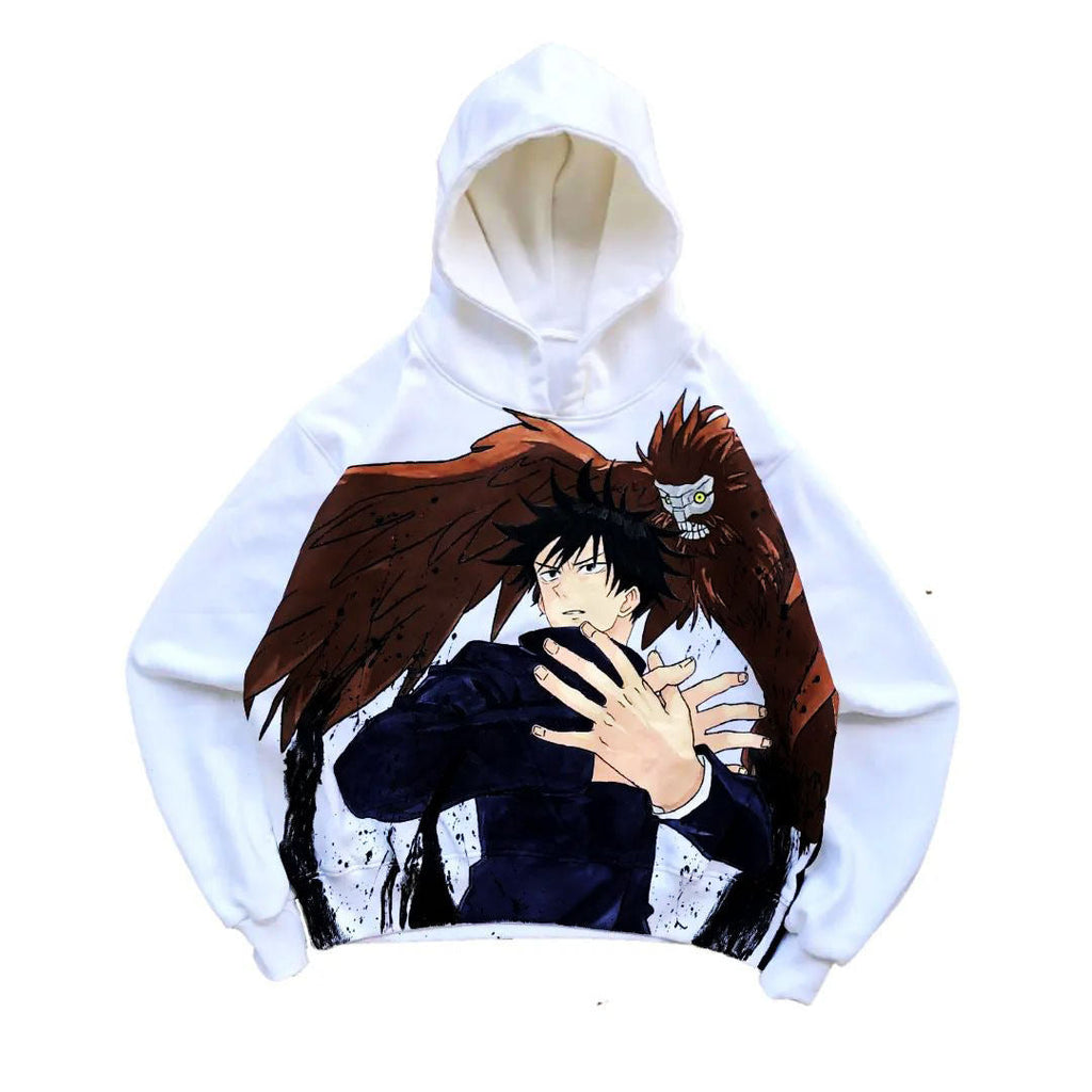 Jujutsu Kaisen Megumi Fushiguro Spray Painting Hoodie Pre-Order