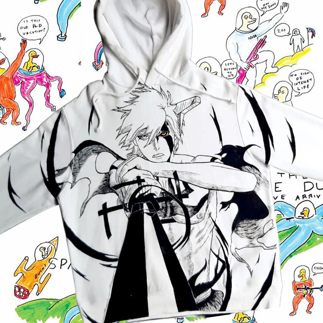 Jujutsu Kaisen Ichigo Kurosaki Spray Painting Hoodie Pre-Order