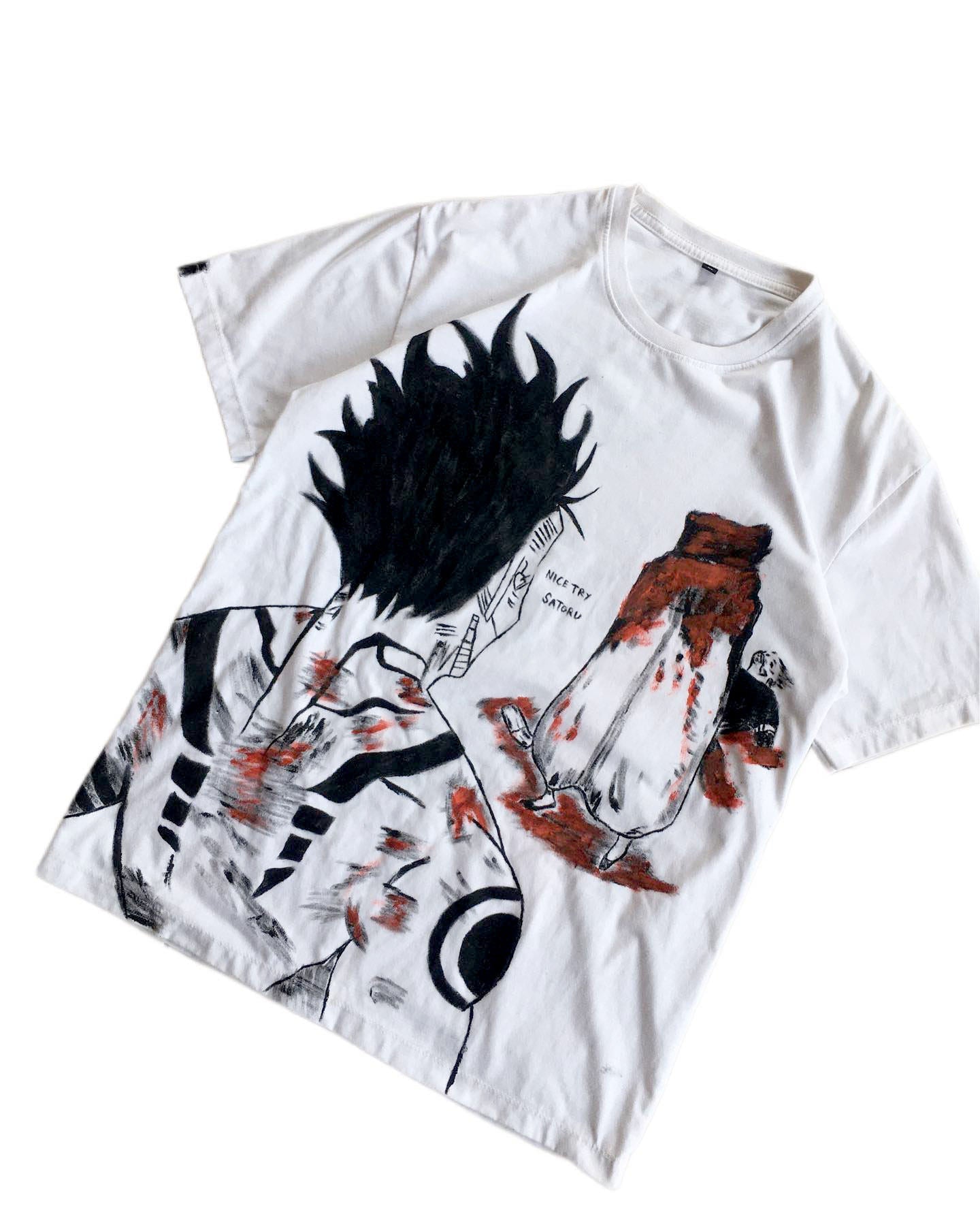 Jujutsu Kaisen Sukuna X Gojo Spray Painting T-Shirt Pre-Order