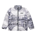 HYPLAND H+ OLD ENGLISH PUFFER JACKET (WHITE)