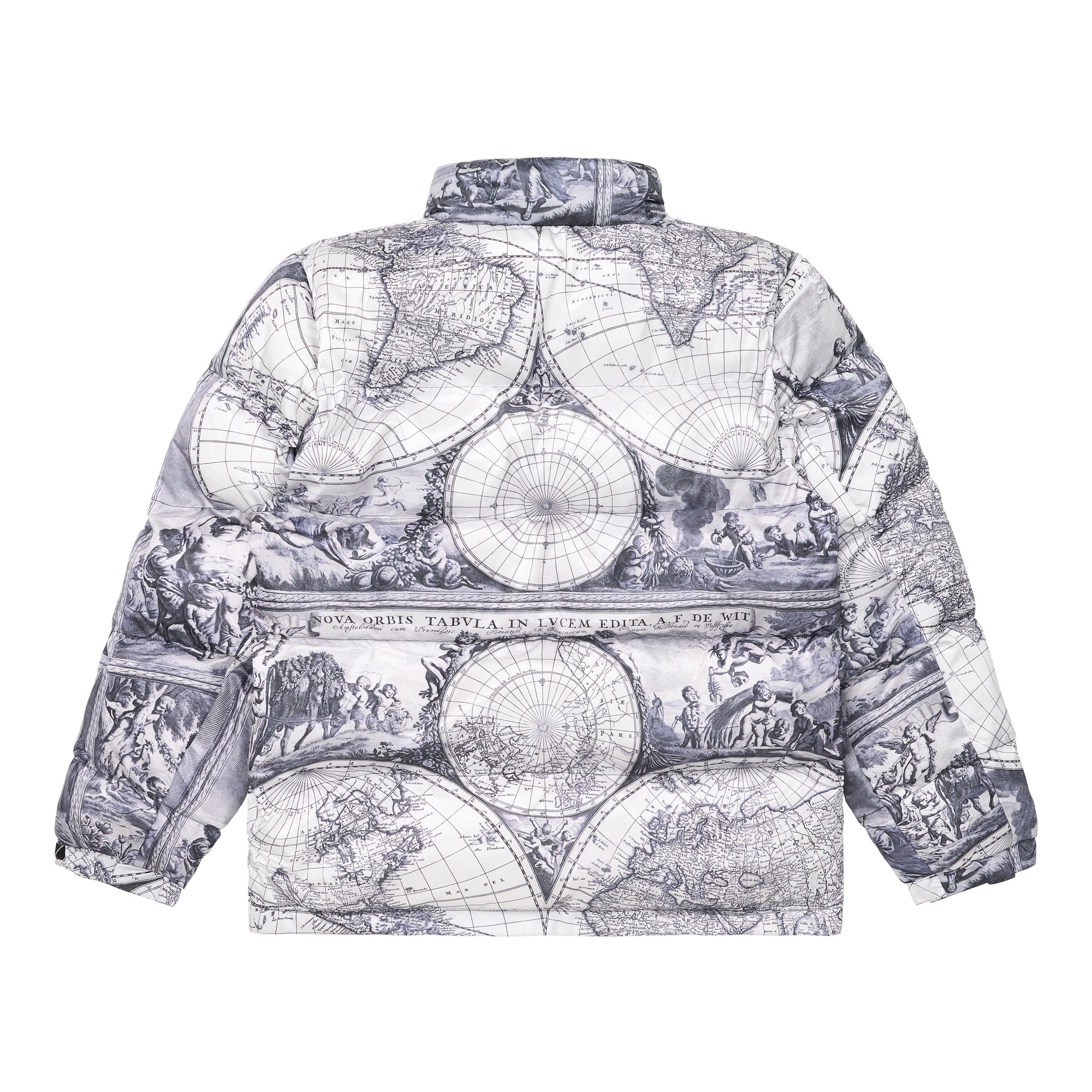 HYPLAND H+ OLD ENGLISH PUFFER JACKET (WHITE)