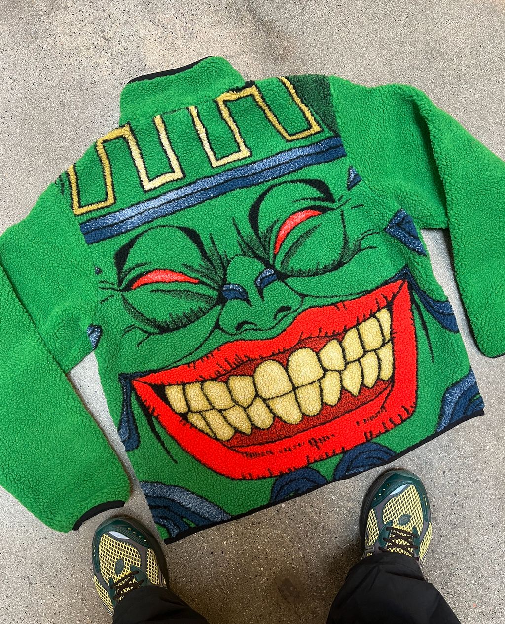 YUGIOH POT OF GREED SHERPA JACKET (GREEN)