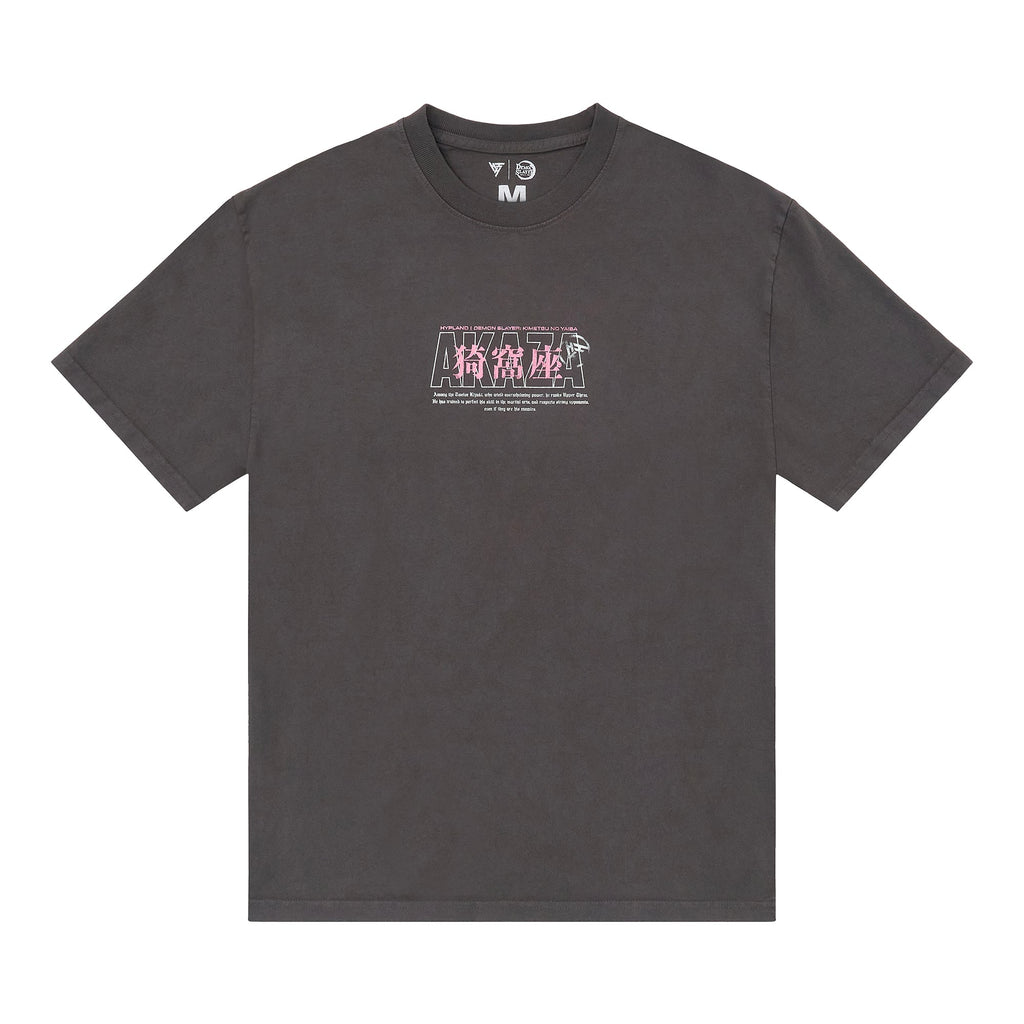 DEMON SLAYER AKAZA STANCE SHIRT (VINTAGE GREY)