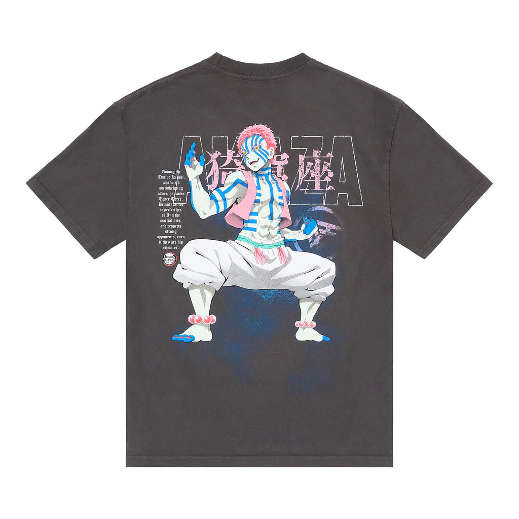 DEMON SLAYER AKAZA STANCE SHIRT (VINTAGE GREY)