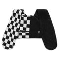 HYPLAND CHECKERED BUNNY BEANIE (BLACK/WHITE)