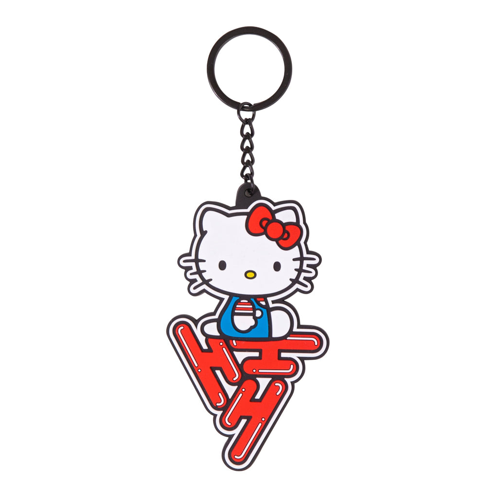 HELLO KITTY SITTING LOGO KEYCHAIN