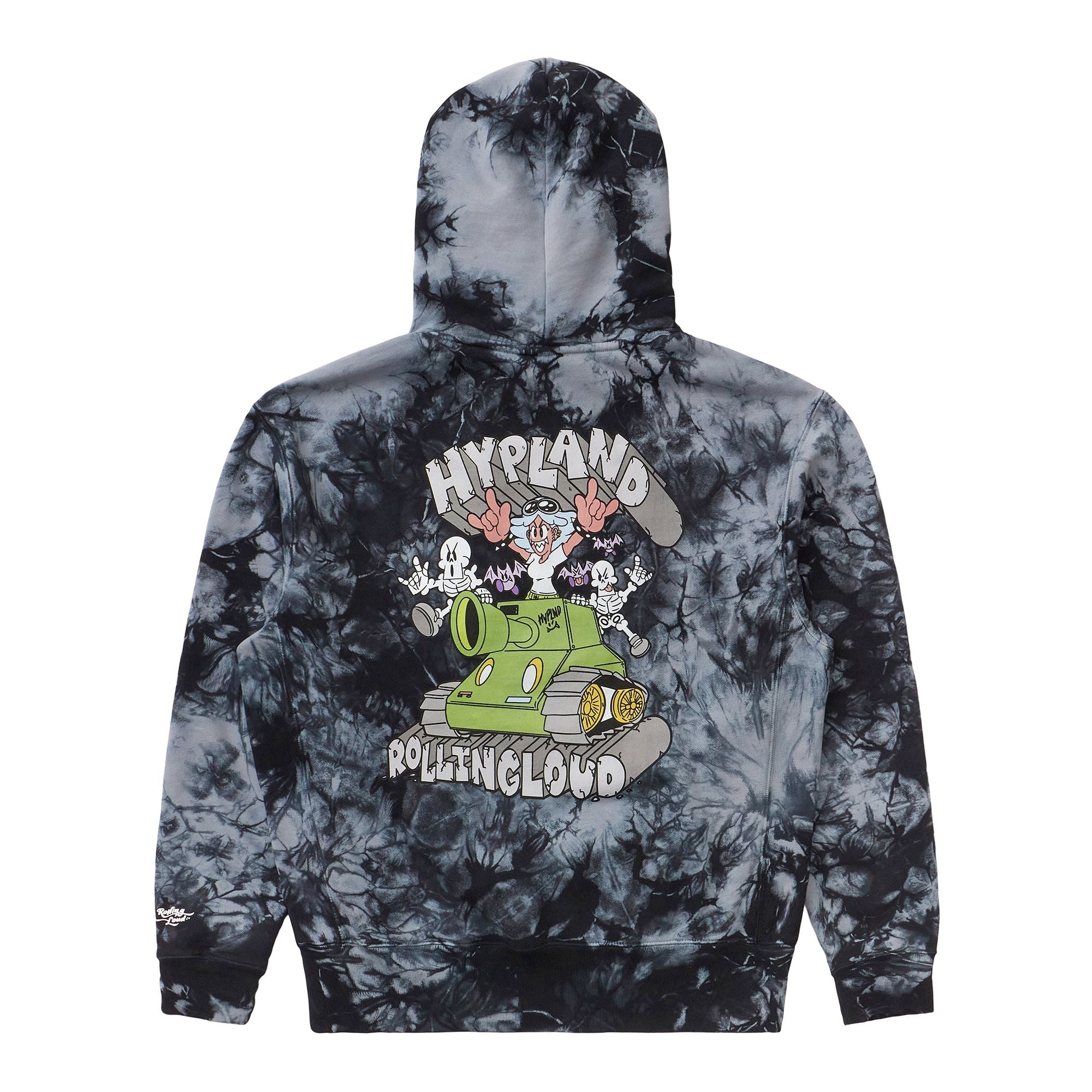 HYPLAND X ROLLING LOUD TANK HOODIE (TIE DYE)